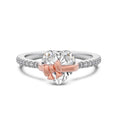 "Eternal Love" Sterling Silver Ring Rose Gold