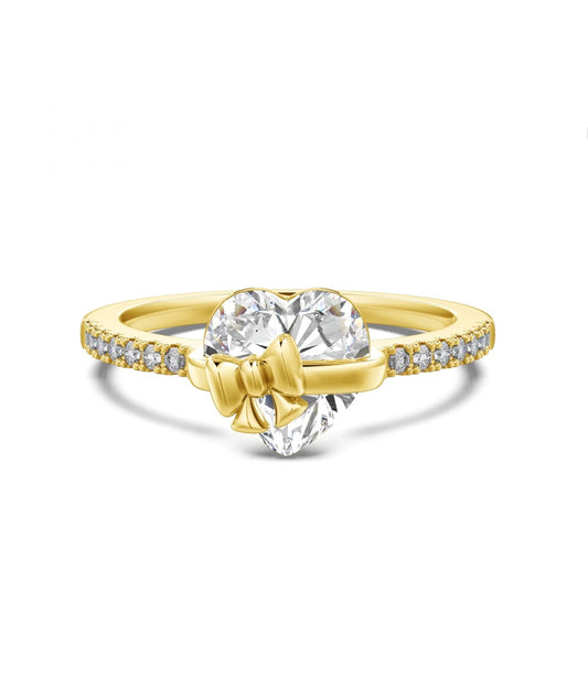 "Eternal Love" Sterling Silver Ring Gold